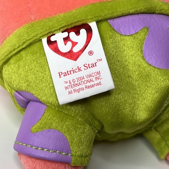 Lot of Ty Beanie Babies SpongeBob SquarePants, Patrick Star, Squidward Tentacles - Picture 8 of 10